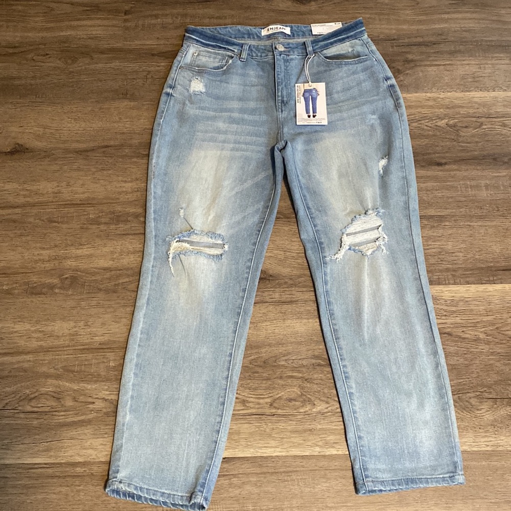 BOYFRIEND JEANS🩵ENJEAN SUPER HIGH RISE